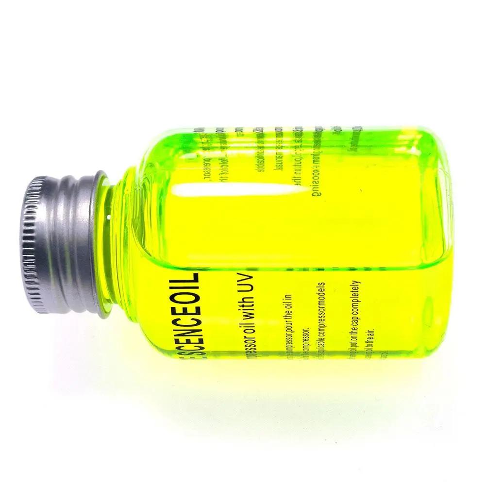 60ml Car Air Conditioner Leak Fluorescent Car Air Conditioning Repair Oil Light Pipeline Detection Tracer Tool