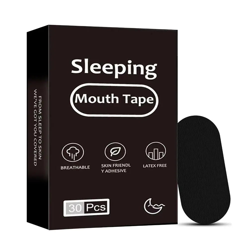 30Pieces Anti Snoring Sleep Mouth Tape Best Breathing Nasal Strips Anti Ronquidos Medical Grade Improved Sleeping Snoring Relief