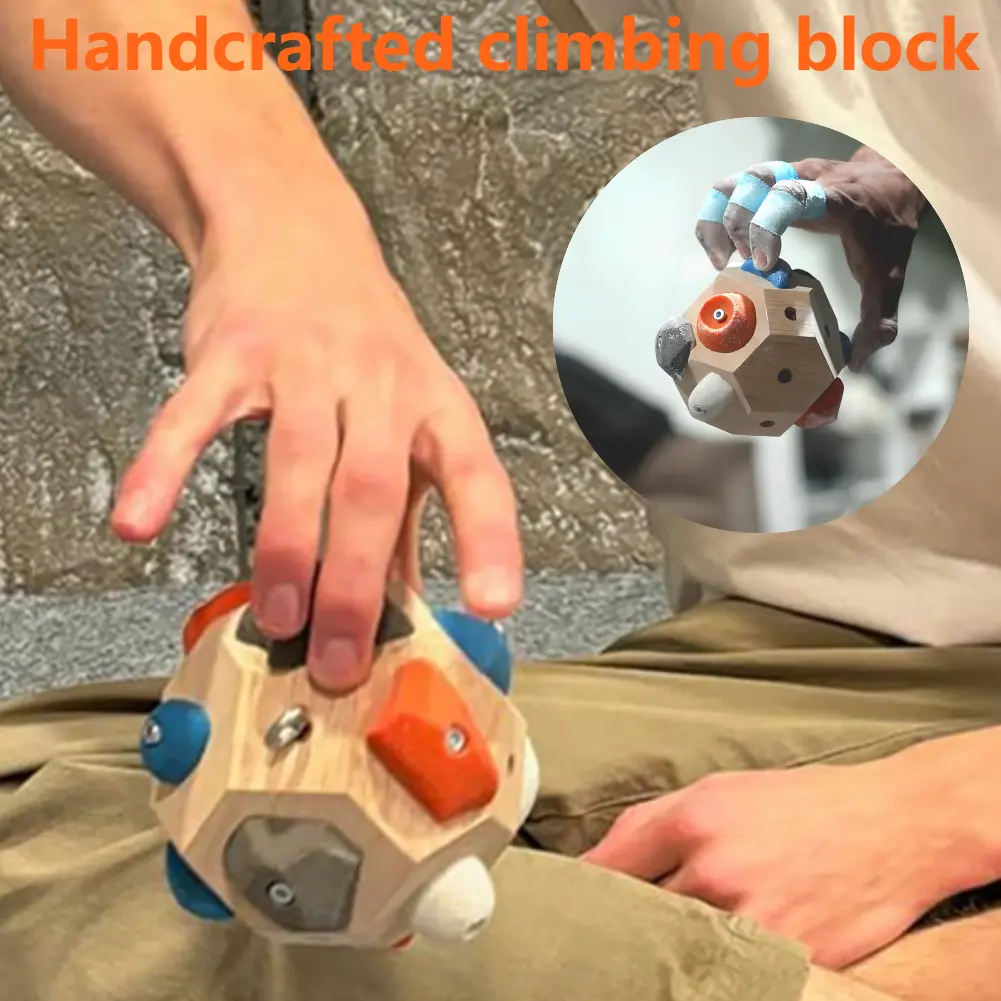 Handcrafted Boulder Block Finger Climbing Holds Handmade Giant Stones Enhance Strength Precision Ornament Home Decorations Gifts
