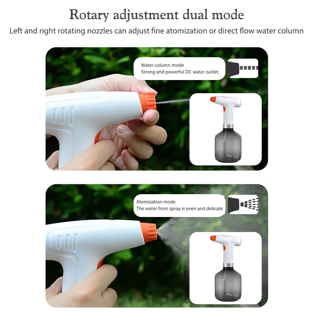900ml Electric Spray Bottle Car Window Cleaning Plant Watering Sprayer Machine Automatic Watering Irrigation Mist Sprayers