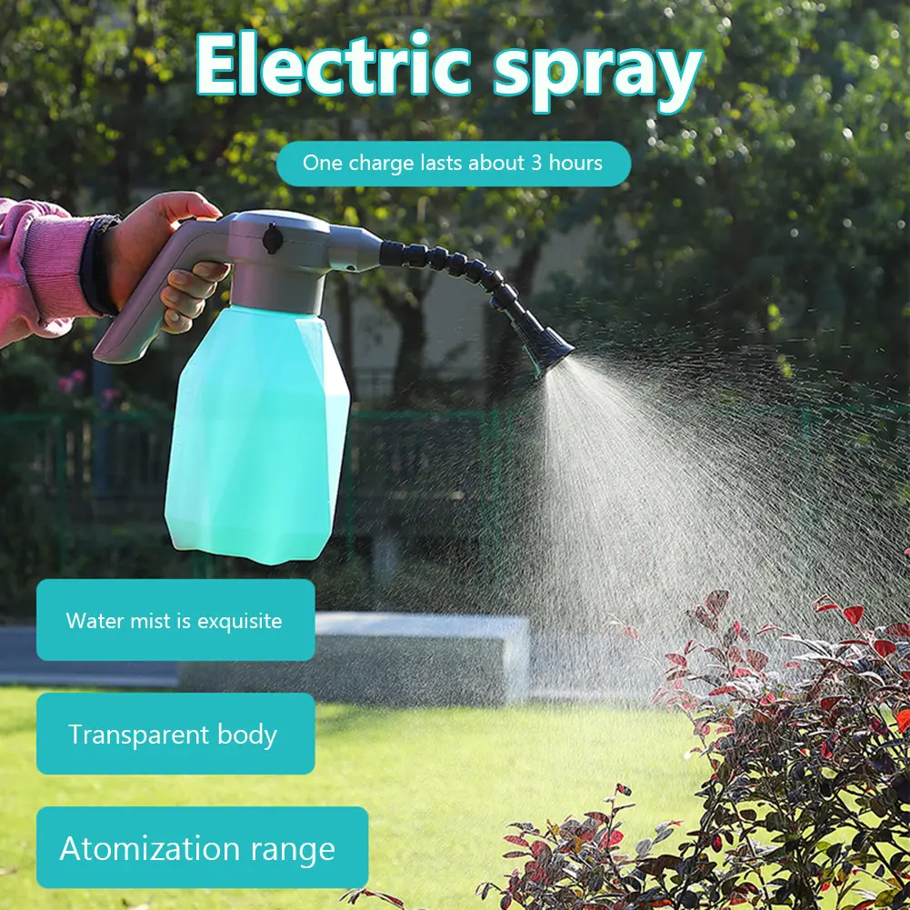 2/1L Electric Plant Spray Bottle Garden Watering Irrigation Mist Sprayer Gardening Tools Equipment Electric Sanitizing Sprayer