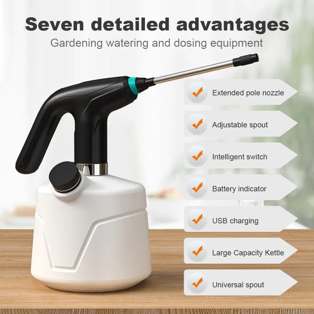 2/1L Electric Plant Spray Bottle Agriculture Garden Electric Sanitizing Sprayer USB Automatic Watering Irrigation Mist Sprayer