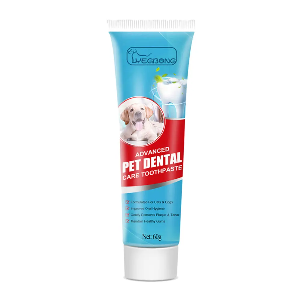 60g Cat Toothpaste Oral Care Puppy Kitten Enzymatic Toothpaste Remove Tartar Deodorant Toothpaste Teeth Cleaning Pet Accessories