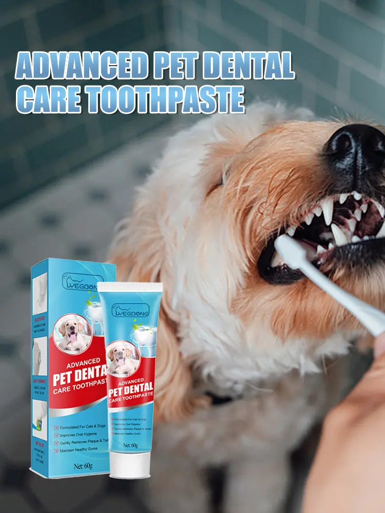 60g Cat Toothpaste Oral Care Puppy Kitten Enzymatic Toothpaste Remove Tartar Deodorant Toothpaste Teeth Cleaning Pet Accessories