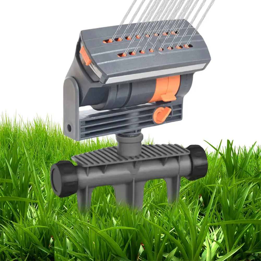 16 Nozzles Oscillating Sprinkler Adjustable Width Range and Flow Rate Water Sprinkler Garden Sprinkler for Yard Large Area