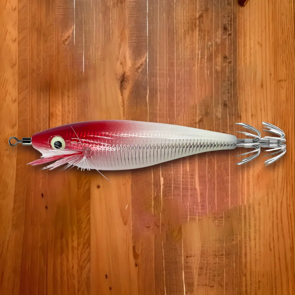 10g/10cm Cuttlefish Attracting Lure Double Hook Glow In The Dark Octopus Bait Luminous Squid Jig Hooks for Saltwater Freshwater