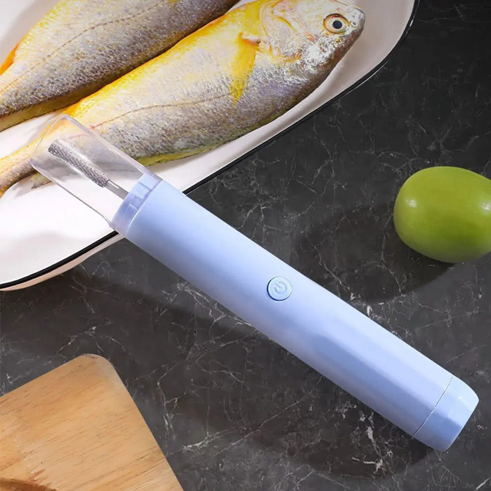 Electric Fish Scaler Rechargeable Cordless Fish Scaler Easily Remove Fishscales for Chef and Home Cooks Fish Cleaning Tools