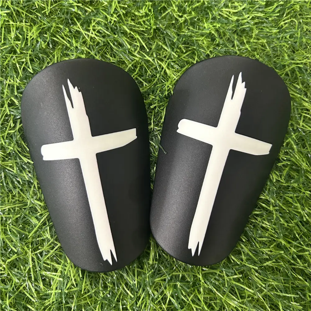 1 Pair Shin Pads EVA Cross Soccer Miniature Shin Guard Shock Absorbing Soccer Shin Guards Lightweight for Kids Youth and Adults