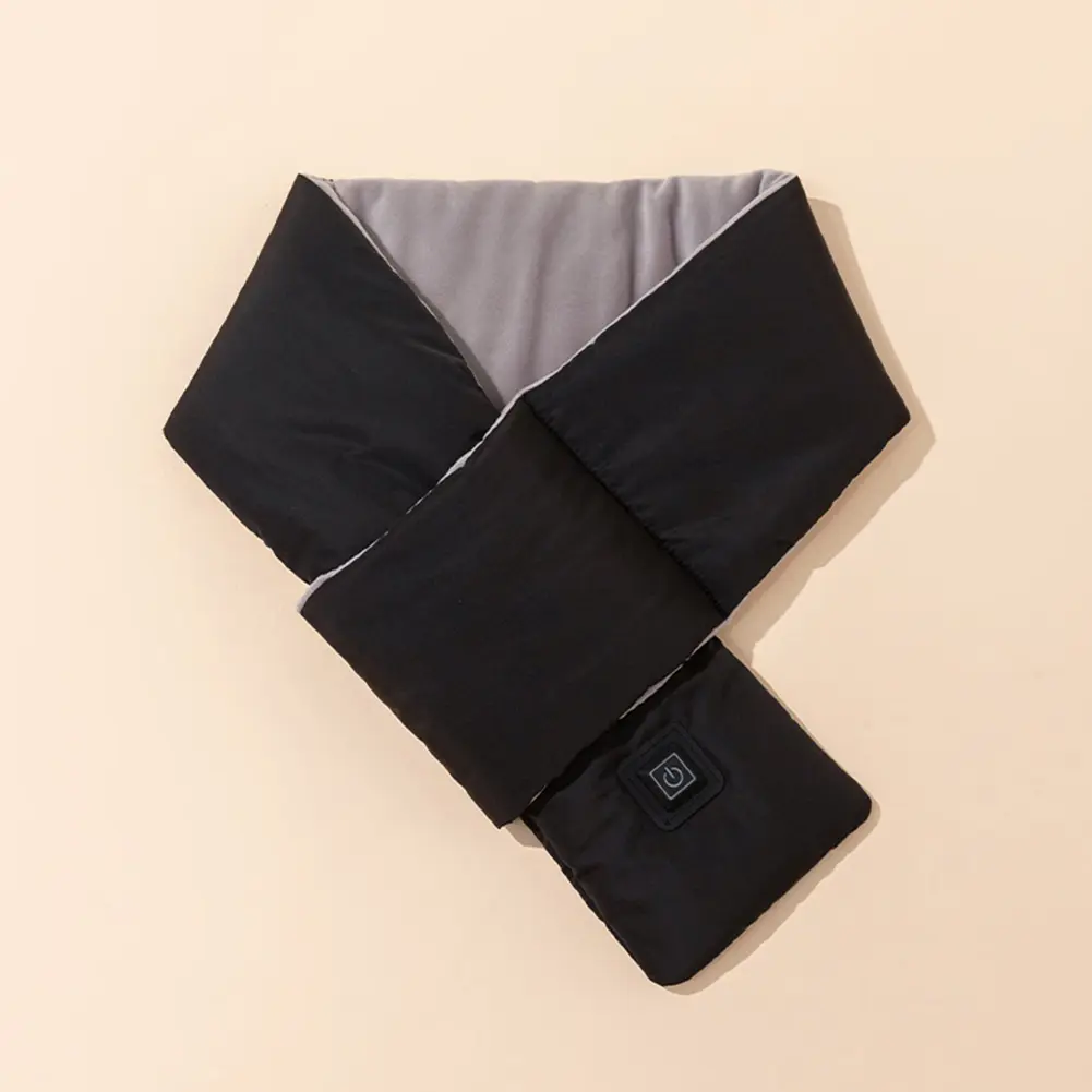Electric USB Heated Scarf Neck Heating Pad 3 Temperature Adjustable Heating Neck Wrap Thermal Scarf for Outdoor Travel