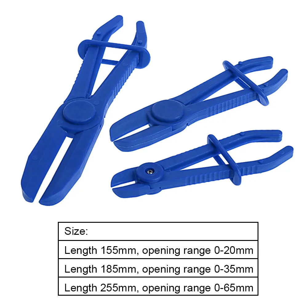 3Pcs/Set Nylon Hose Clamp Tool Brake Fuel Water Line Clamp Plier Hose Clamp Flexible Line Pliers Car Repair Tools