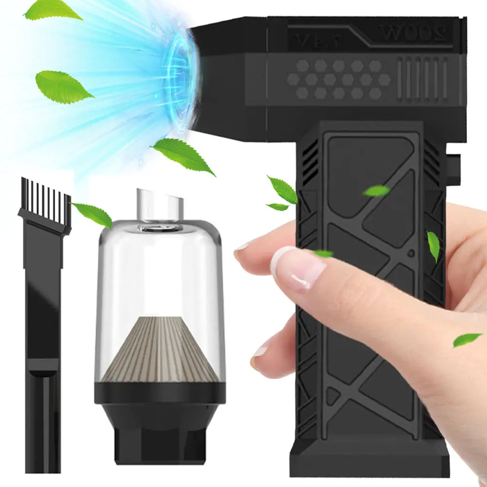 130000RPM Mini Turbo Fan Multifunctional Electric Air Duster Strong Power Portable Turbo Jet Fan for Cleaning Computer Keyboards