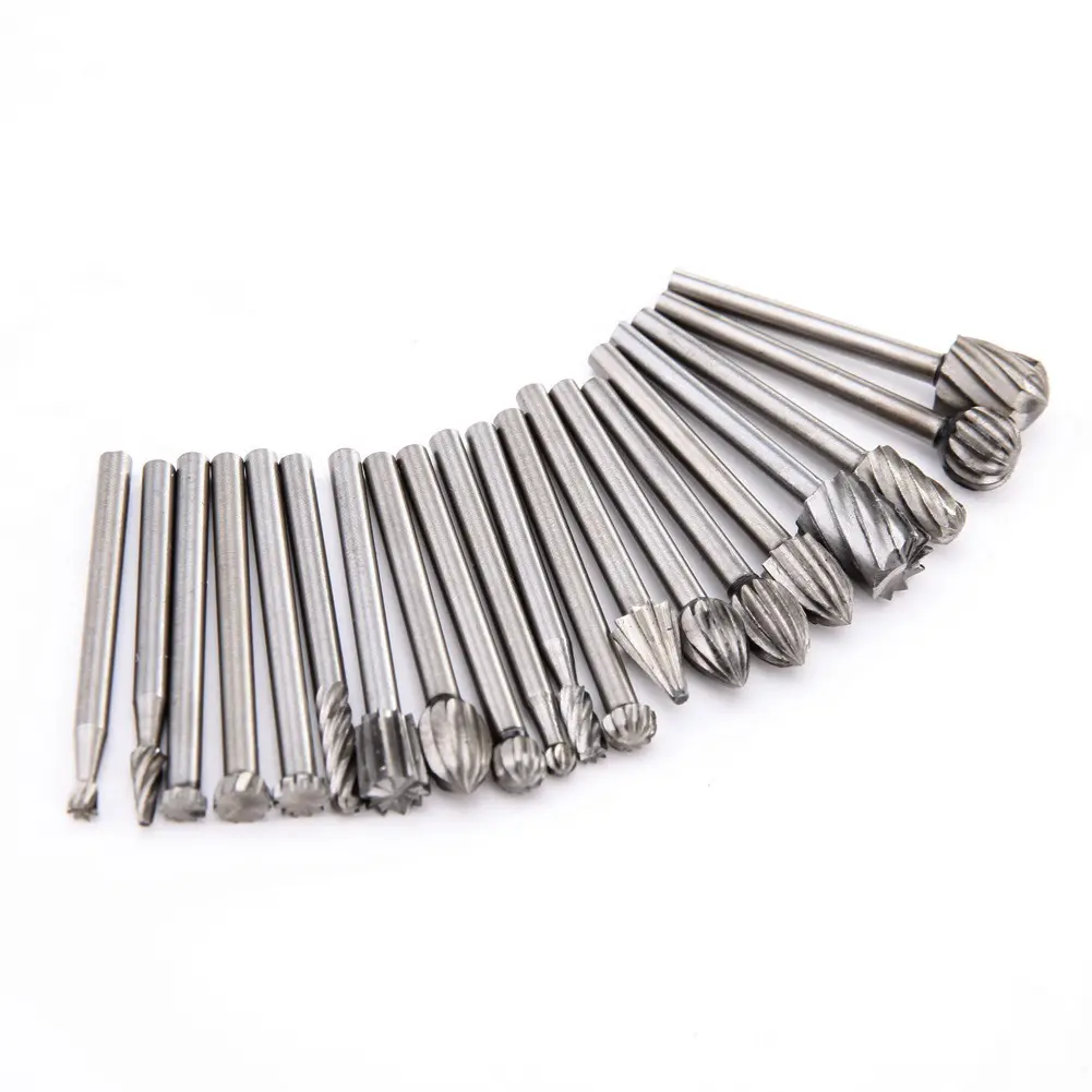 20pcs/Set HSS Routing Wood Rotary Milling Rotary File Cutter