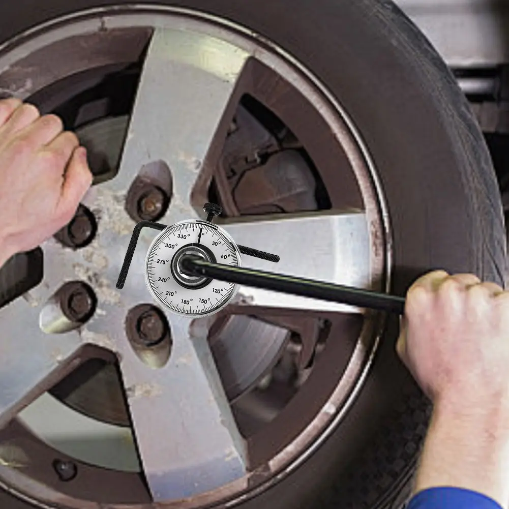 Torque Wrench Angle Torque Gauge Meter for Precision-Angular Tightening Adjustable Angle Measuring Tool Auto Service Equipment