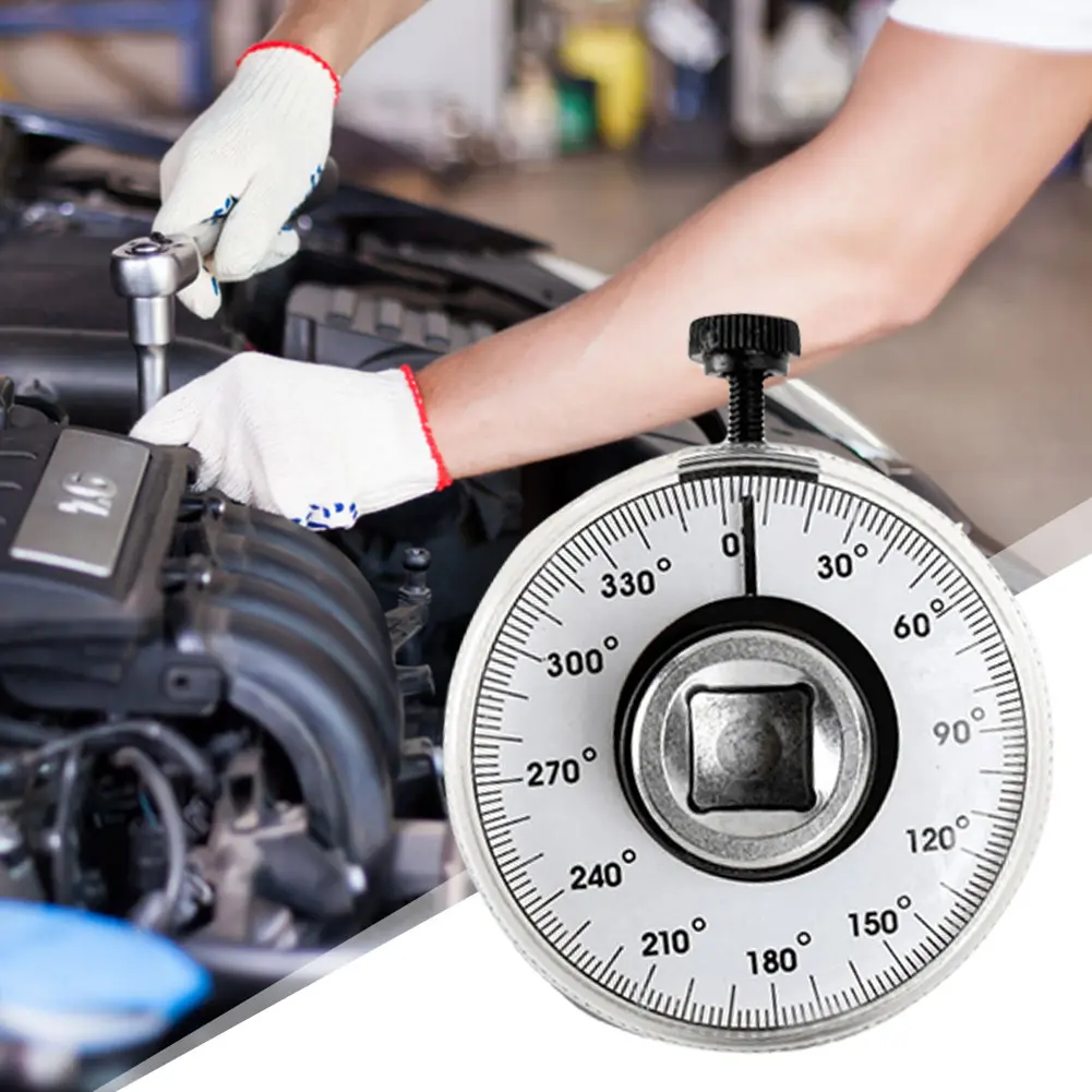 Torque Wrench Angle Torque Gauge Meter for Precision-Angular Tightening Adjustable Angle Measuring Tool Auto Service Equipment