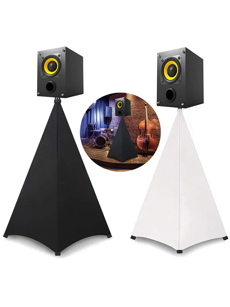 Dj Light Speaker Stand Cover Height Flexible Stretchable Speaker Stand Scrim Floor Equipment Tool Blind Accessories