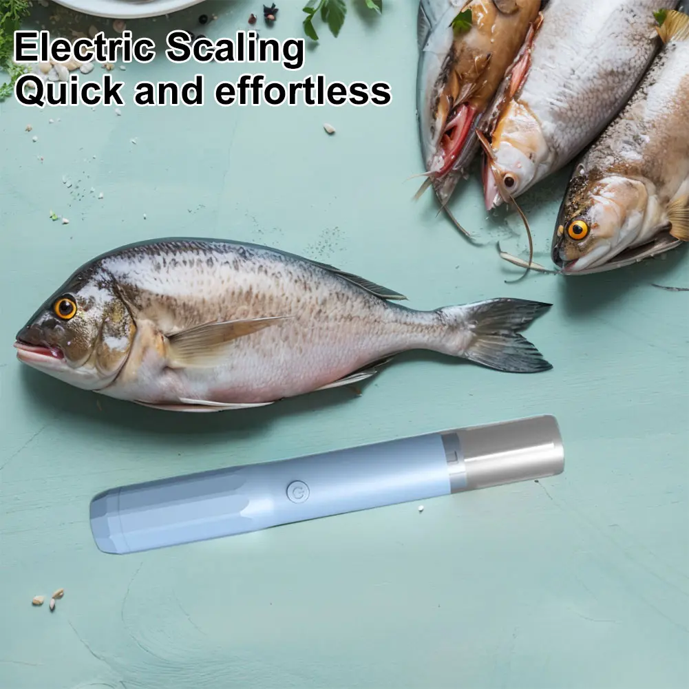 Fish Scale Remover Waterproof Cordless Fish Scaler Easily Remove Fishscales Fish Scraper for Kitchen Fish Scaling Cleaning
