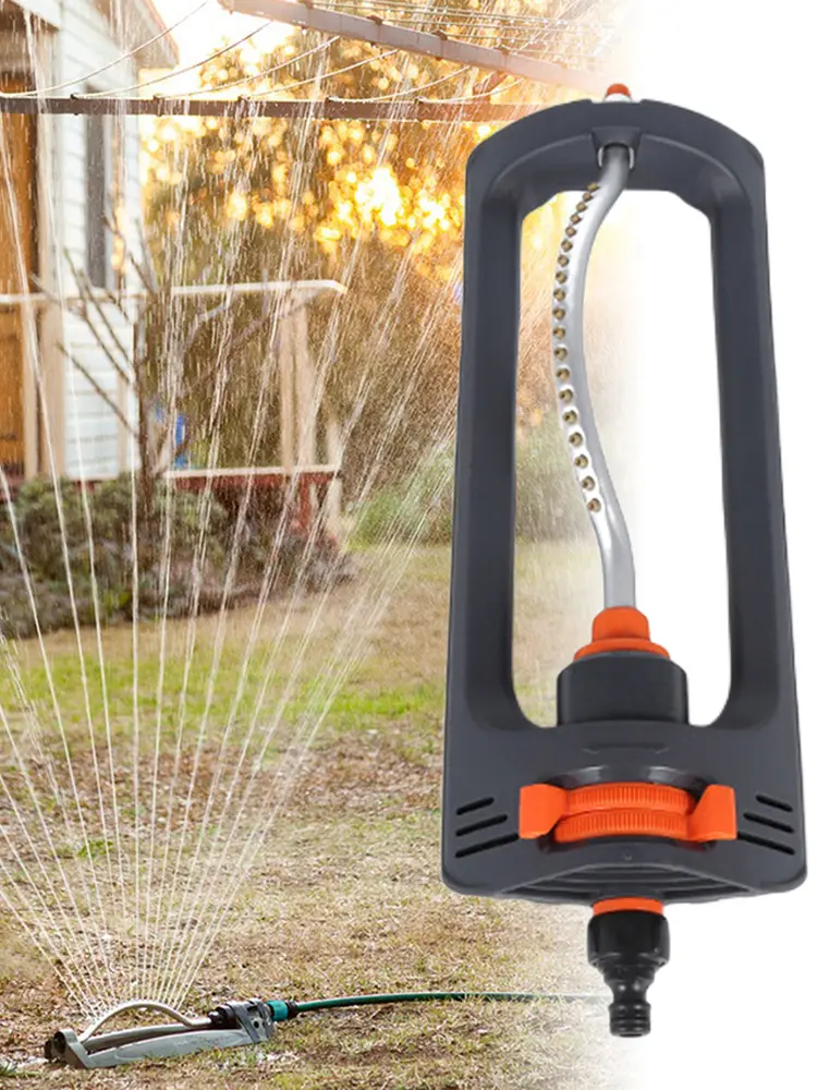 Automatic Oscillating Sprinkler 4 Modes Oscillating Garden Sprinkler Watering Sprinklers for Cooling Lawn/Agriculture Irrigation