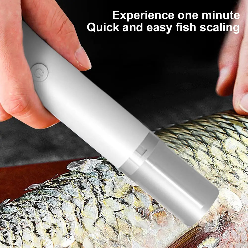 Fish Scale Remover Waterproof Cordless Fish Scaler Easily Remove Fishscales Fish Scraper for Kitchen Fish Scaling Cleaning