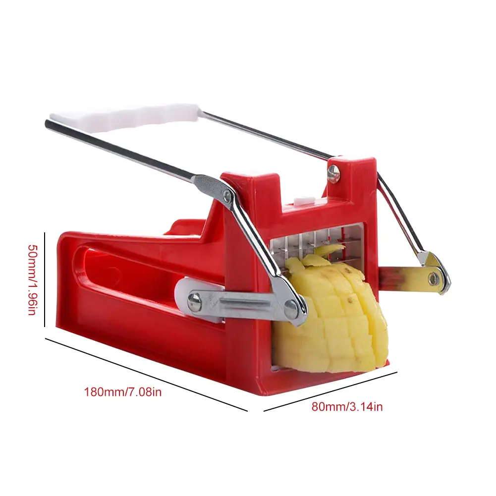 Stainless Steel French Fry Cutter Commercial Vegetable Chopper for Restaurant Home Kitchen for Potato Carrot Cucumbers