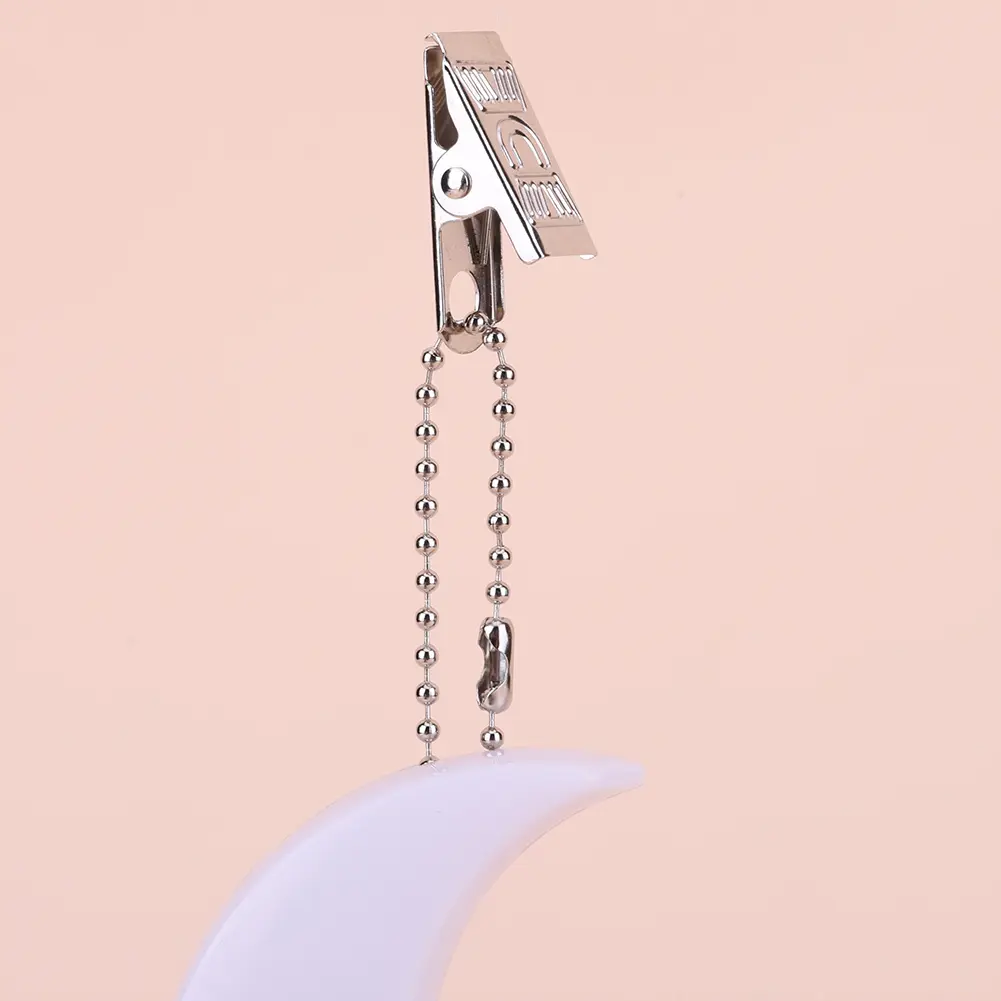 Moon Shape Purse Light with Automatic Sensor Bag Hanging Night Light with Clip Handbag Touch Lamp for Women Girls
