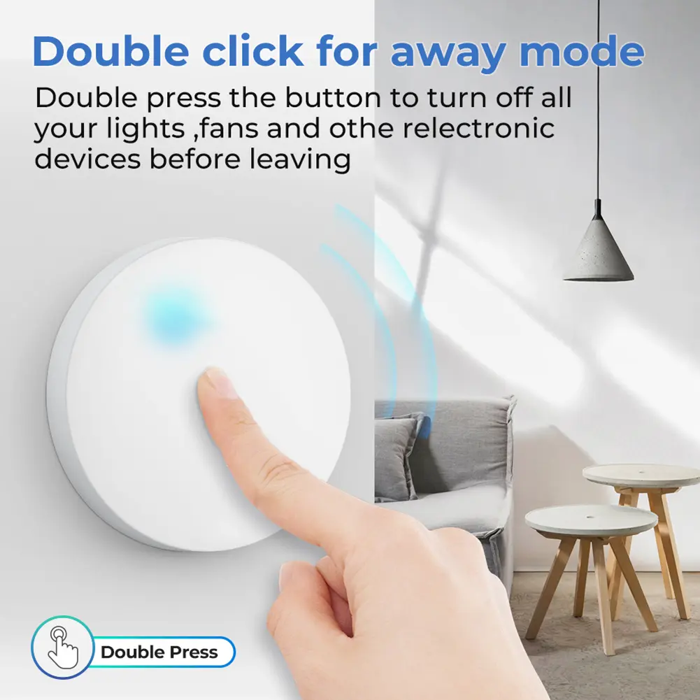 Zigbee Gateway Need Wireless Scene Switch Multi-scene Linkage Smart Light Switch ZigBee Smart Wall Switch for Smart Home Devices