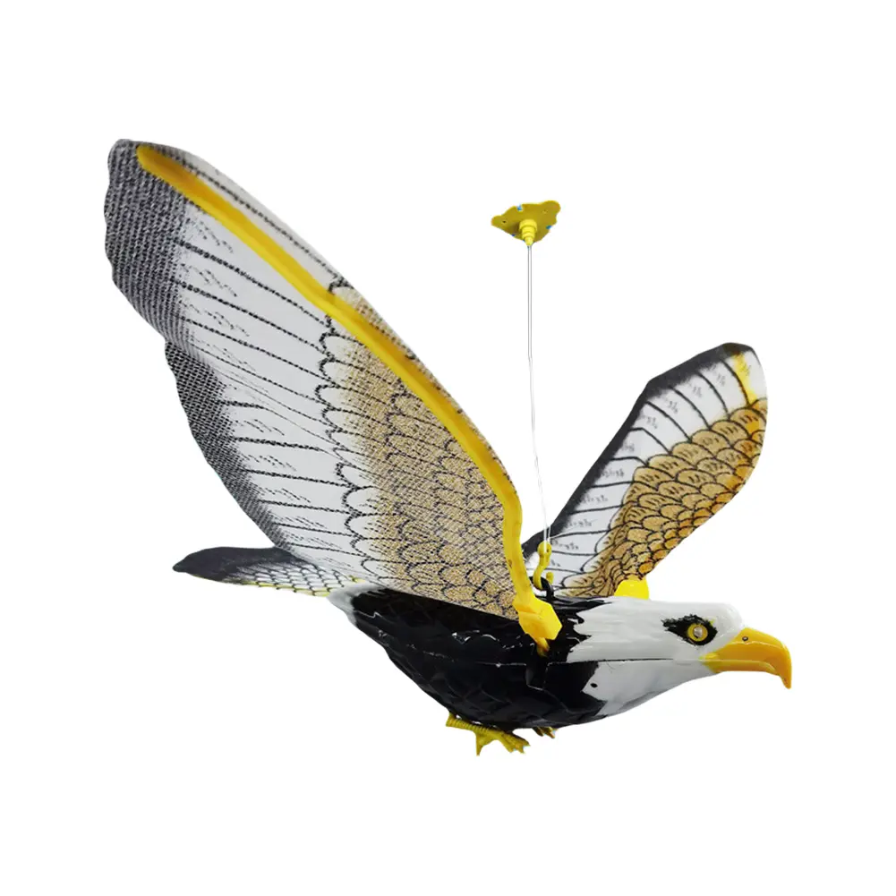 Bird Scarer Hanging Eagle Bird Scarecrow Fake Horned Hawk Decoy Fake Eagle To Scare Birds Away Bird Repellent Garden Protectors