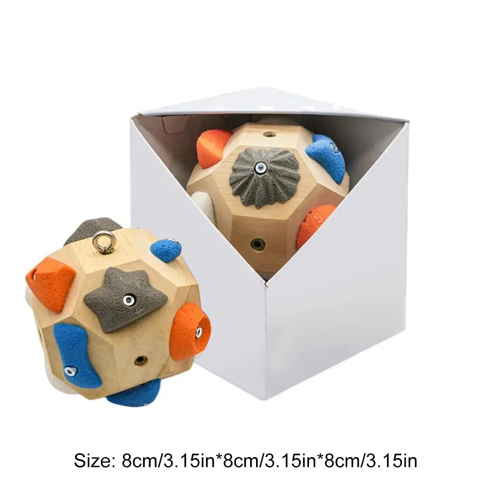 Handcrafted Boulder Block Wood Handmade Giant Stones DIY Climbing Hold Block for Enhancing Manipulative Ability