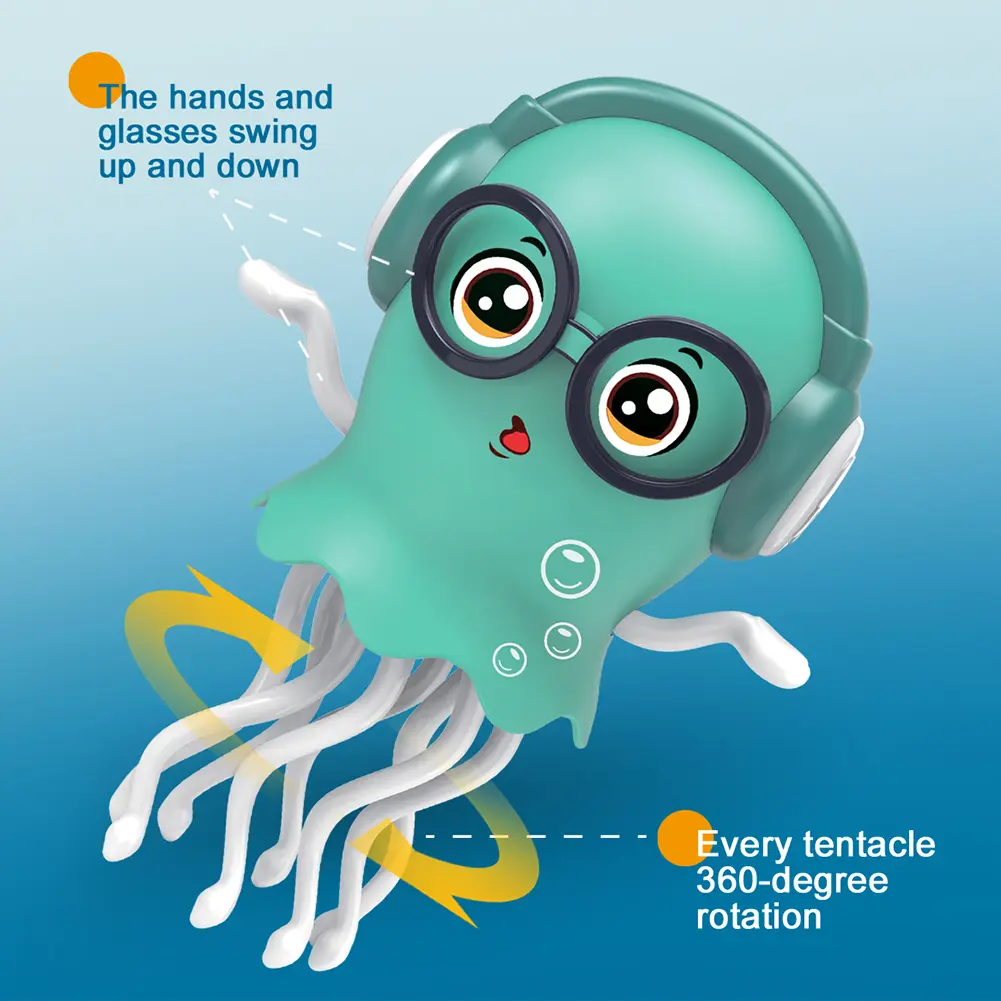 Squid Baby Toys Avoidance Lights ABS LED Lights Dance Induction Obstacle Safe Interactive Toys USB Charge Entertainment Device