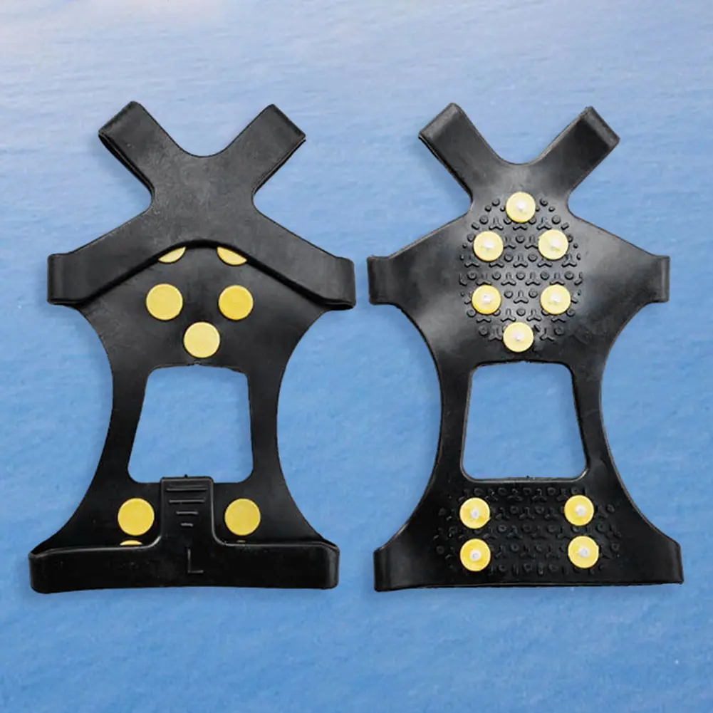 10 Teeth Mountaineering Cleats Anti-Slip Snow Claw Shoe Covers Unisex Boots Snow Cleats Outdoor Chain Shoe Spikes