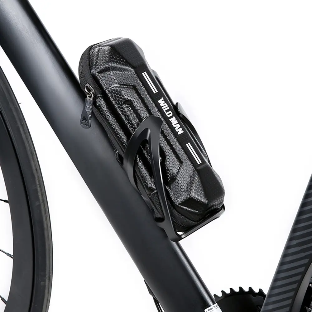 WILD MAN Bike Hard Shell Tools Package Bag Shock Absorption Kettle Rack Repair Tools Accessories Pouch Easy Installation