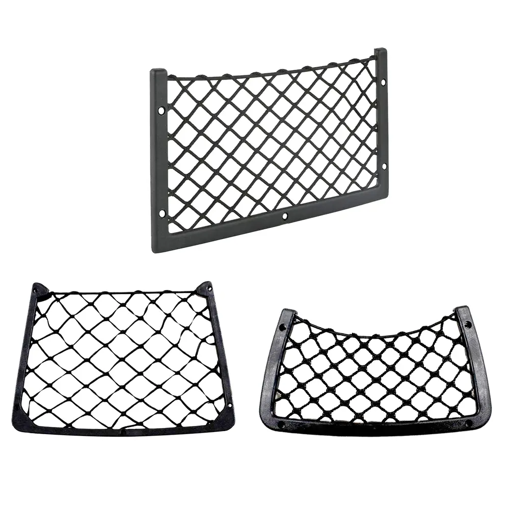 Car Seat Back Storage Net Elastic Cargo Mesh Nets Magazine Holder Rack Cargo Tissue Purse Holder for RV Truck Lorry Coach Camper