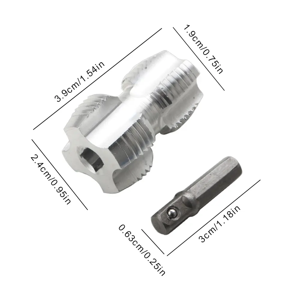 4 Points 6 Points PPR Water Pipe Internal Thread Opener Tapered Pipe Thread Tap for PVC Plastic Pipe Thread Tap