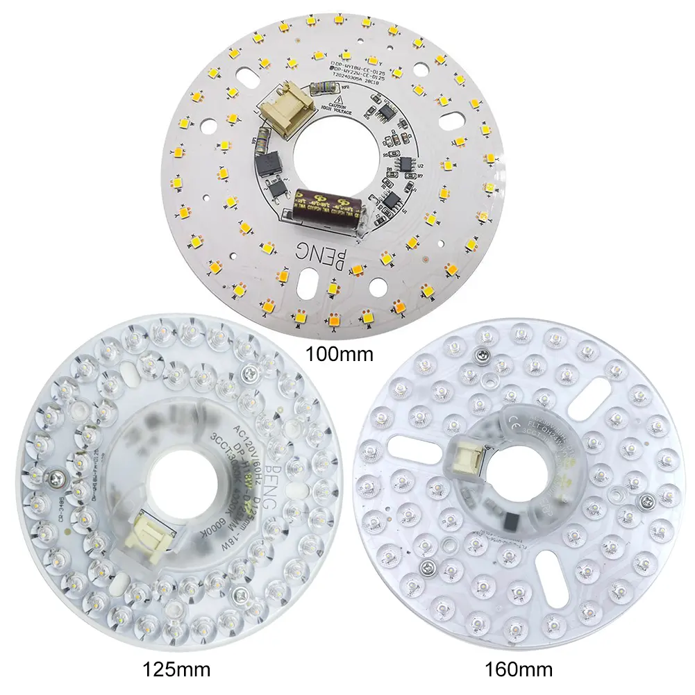 3.9/4.9/6.2 Inch CRI90 Ceiling Fan Light Replacement Panel Ceiling Flush Light Replacement Panel Flush Mount Ceiling Light Panel