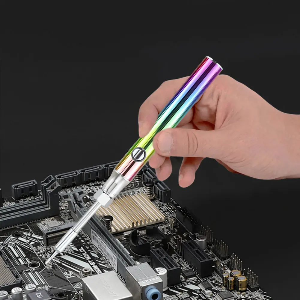 510 Thread Mini Soldering Iron Kit 3 Gear Adjustable Voltage 350/650/1100mAh Smart Power Pen with USB Charger Welding Tool Kit