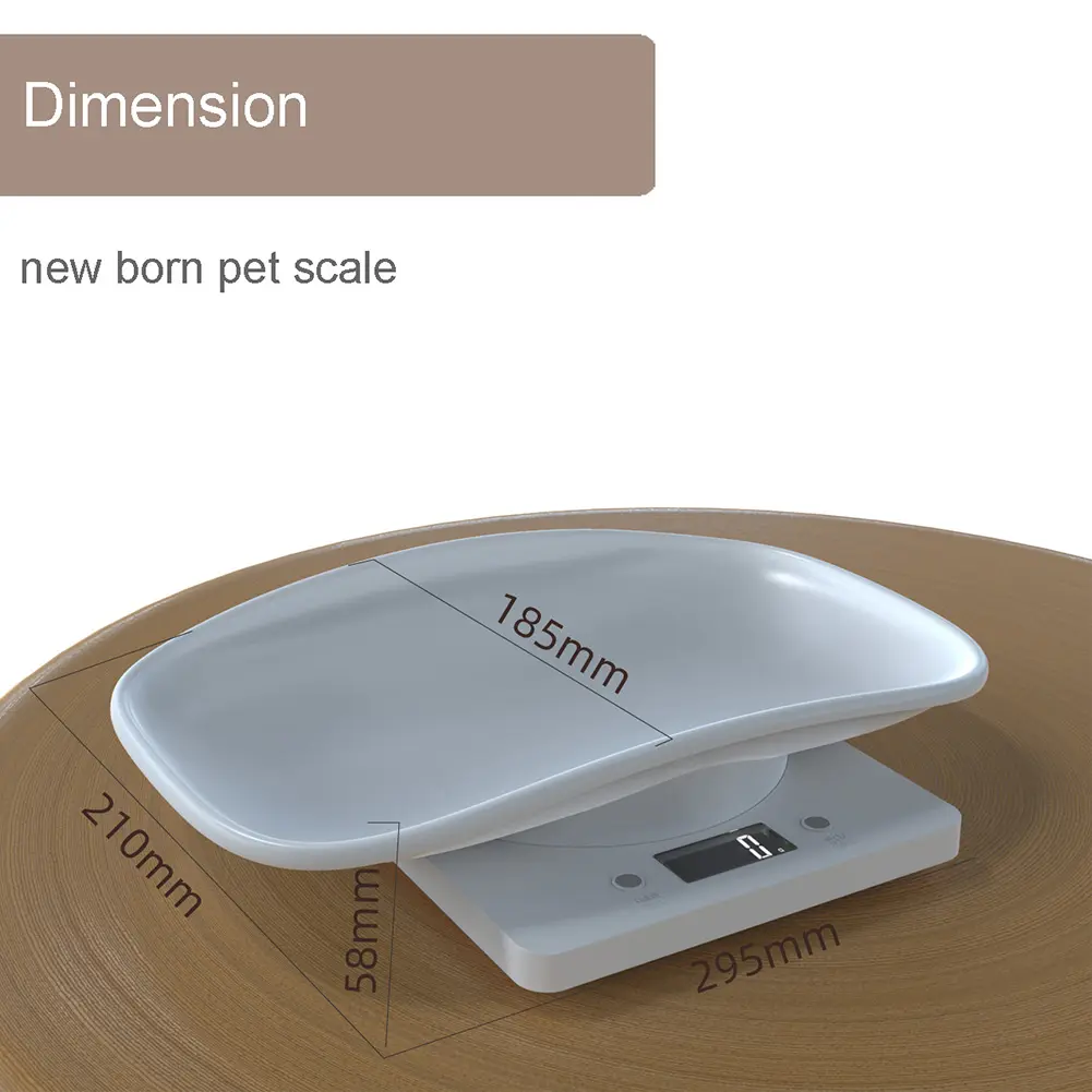Small Animal Scale Multifunction Kitchen Scale Grams Weight Max 22 Lbs with LCD Display for Puppy Kitten Hamster Hedgehog Food