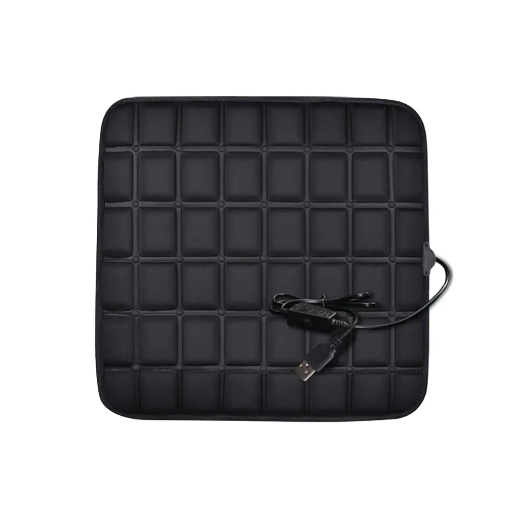 USB  Car Chair Electric Heated Cushion Camping Portable Heating Blanket Thickened Winter Outdoor Home Office Thermal Warmer Pads