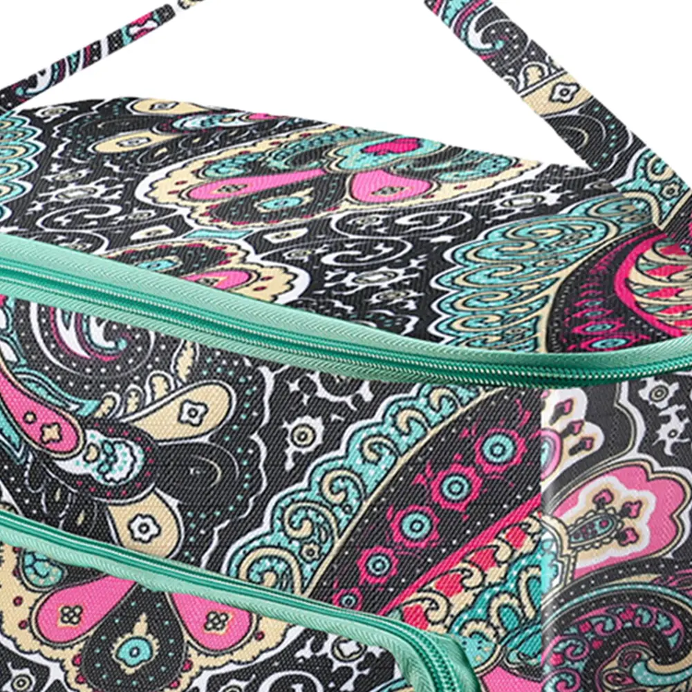 Crochet Yarn Organizer Bag Large-capacity Knitting Needles Organizer Handbag Waterproof Lightweight for Sewing Crochet Hooks