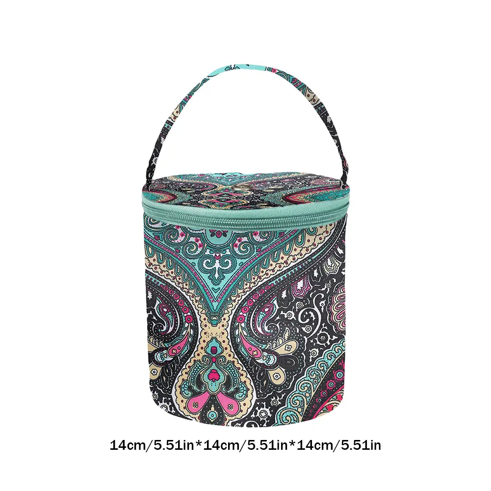 Crochet Yarn Organizer Bag Large-capacity Knitting Needles Organizer Handbag Waterproof Lightweight for Sewing Crochet Hooks