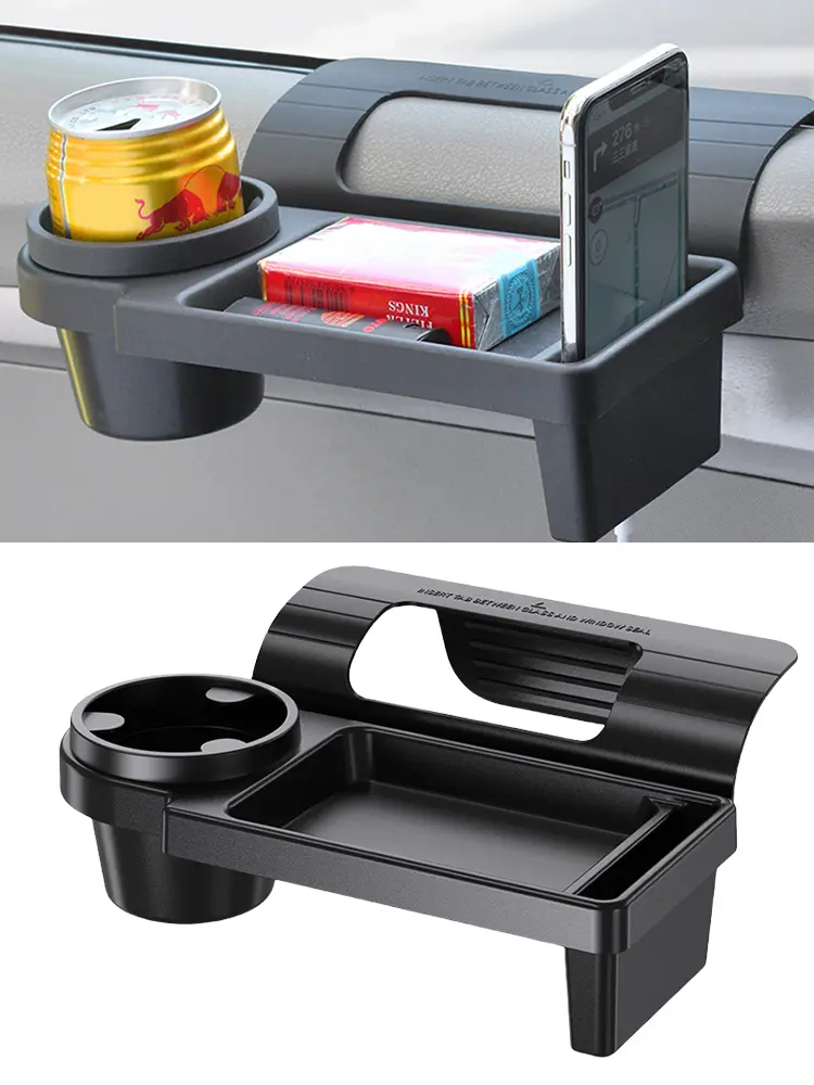Side Door Window Storage Pocket with Cup Holder Car Side Door Storage Box Multifunctional Car Organizer Box Car Interior Parts