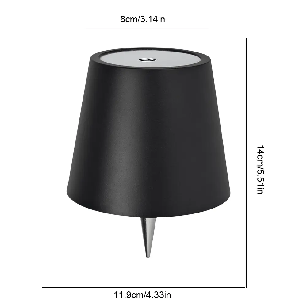 Dimmable LED Bottle Lamp USB Rechargeable 2000mAh Wireless Touch Table Lamp RGB Light Modes & 3 Color Cordless Wine Bottle Light