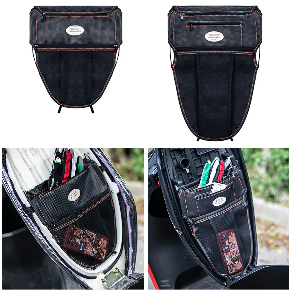 RZAHUAHU Motorcycle Under Seat Organizer Bag Practical Tool Storage Motorcycle Seat Bucket Sundries Bag Modification Accessories