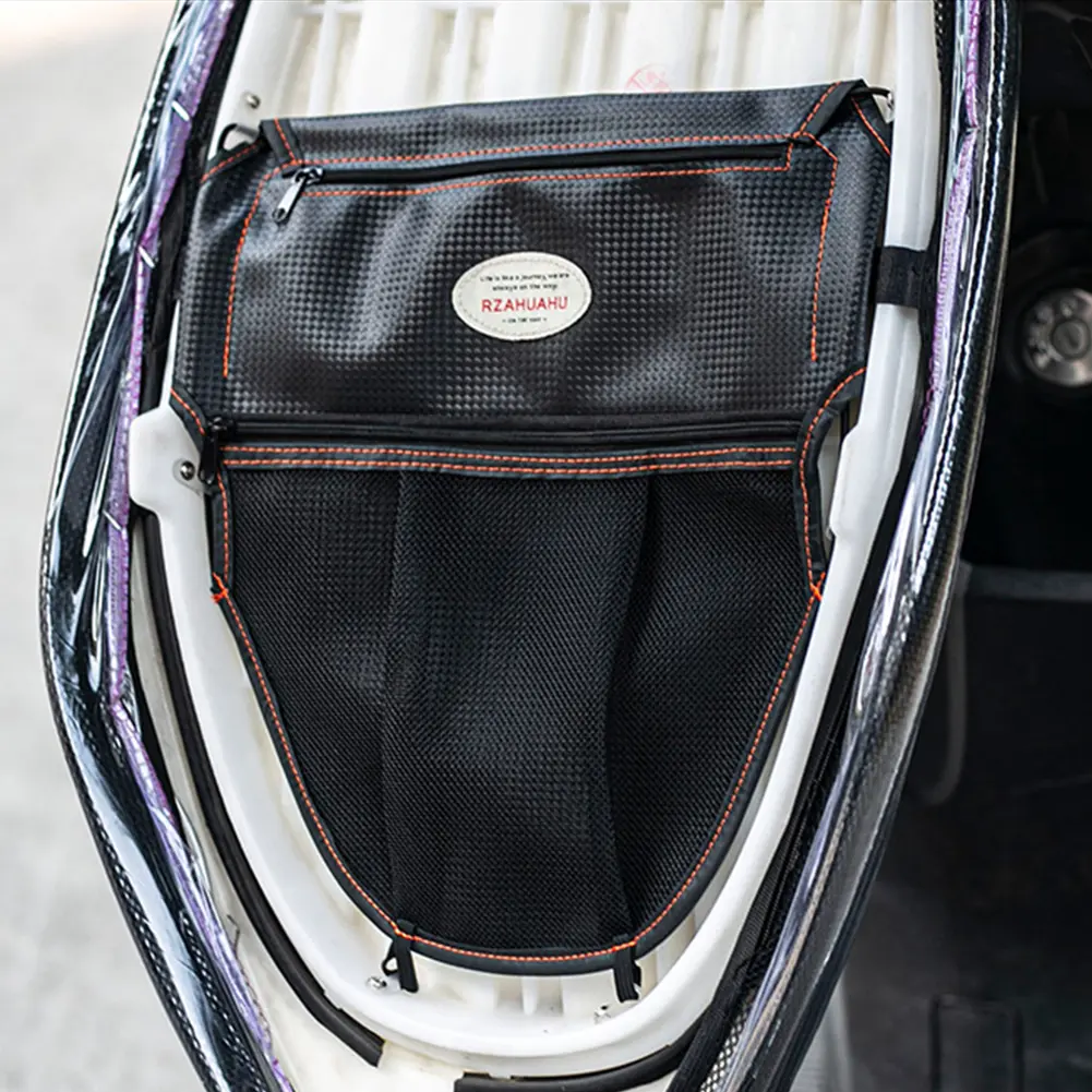 RZAHUAHU Motorcycle Under Seat Organizer Bag Practical Tool Storage Motorcycle Seat Bucket Sundries Bag Modification Accessories