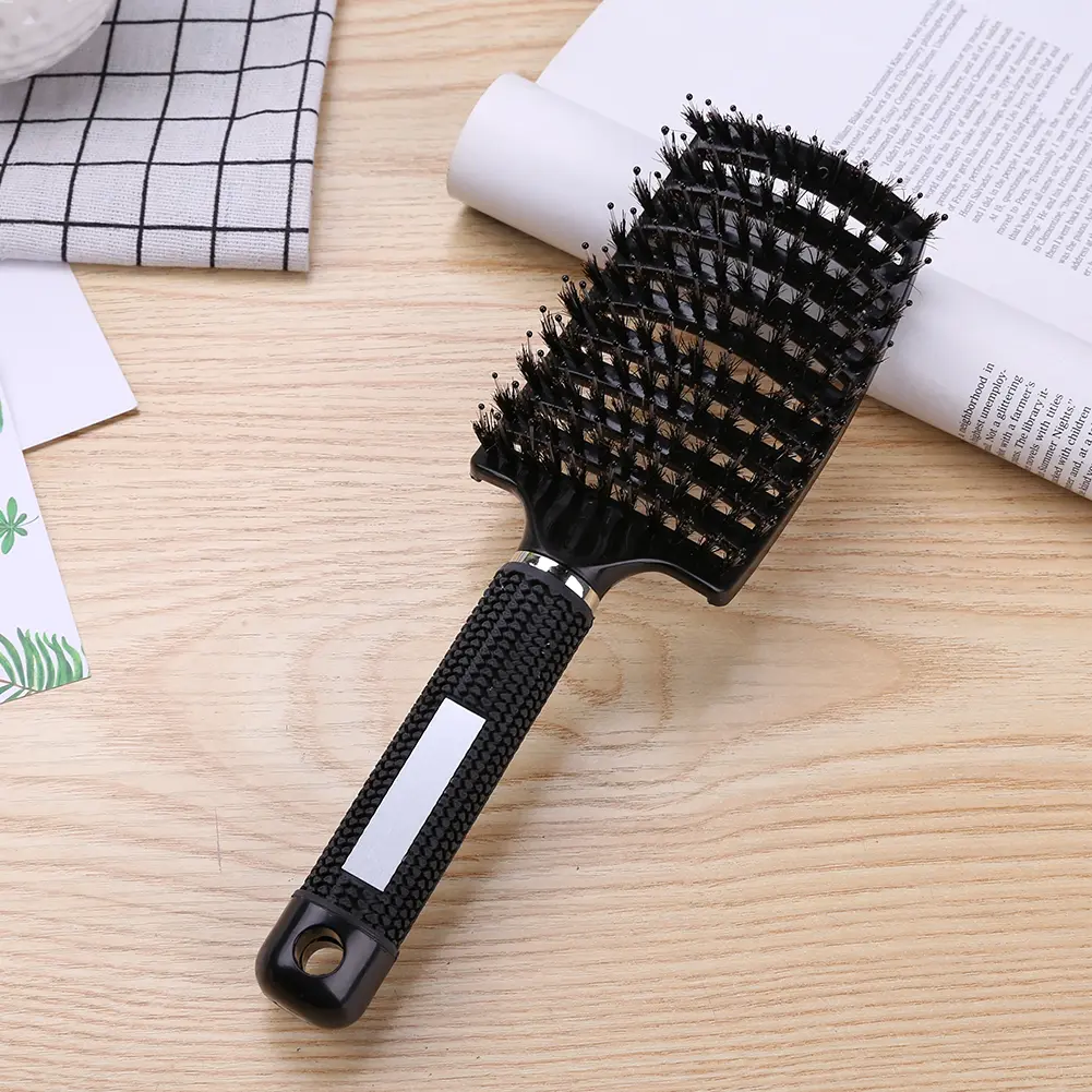 Straight Curly Hair Styling Brush Resin Bristle Scalp Massage Comb Gentle Straighten Hairdressing Styling Tools for Hair Style