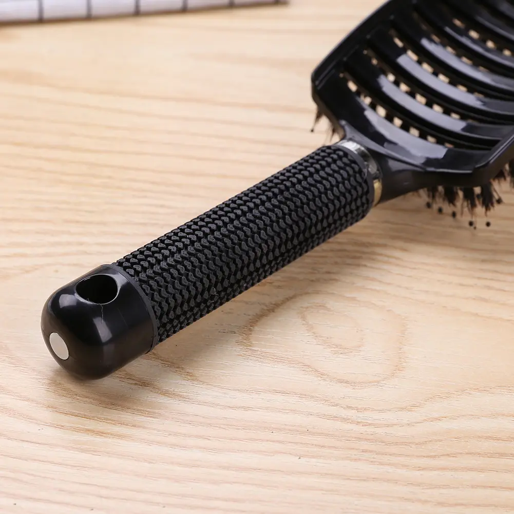Straight Curly Hair Styling Brush Resin Bristle Scalp Massage Comb Gentle Straighten Hairdressing Styling Tools for Hair Style