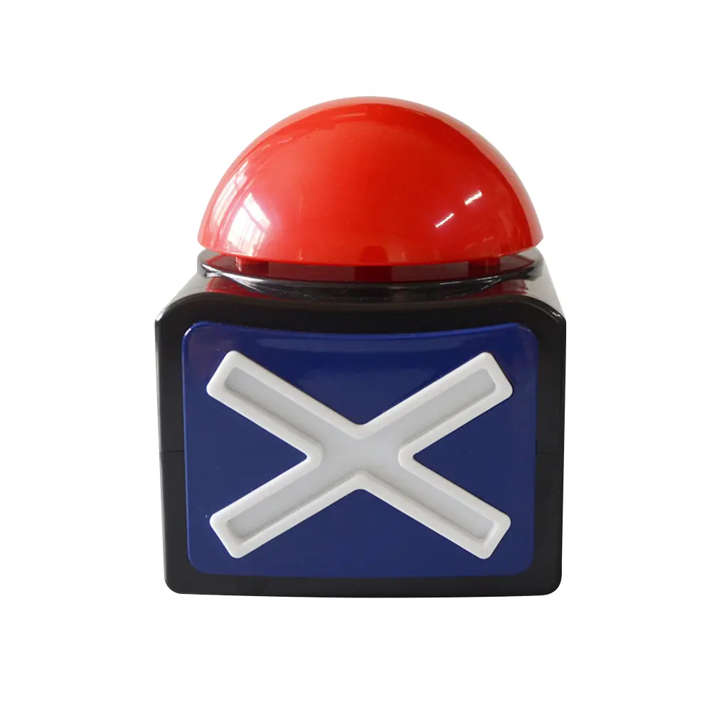 Red Alarm Sound Play Button with Sound and Light Contest Answer Button Trivia Quiz Got Talent Buzzer for Contest Answer Game