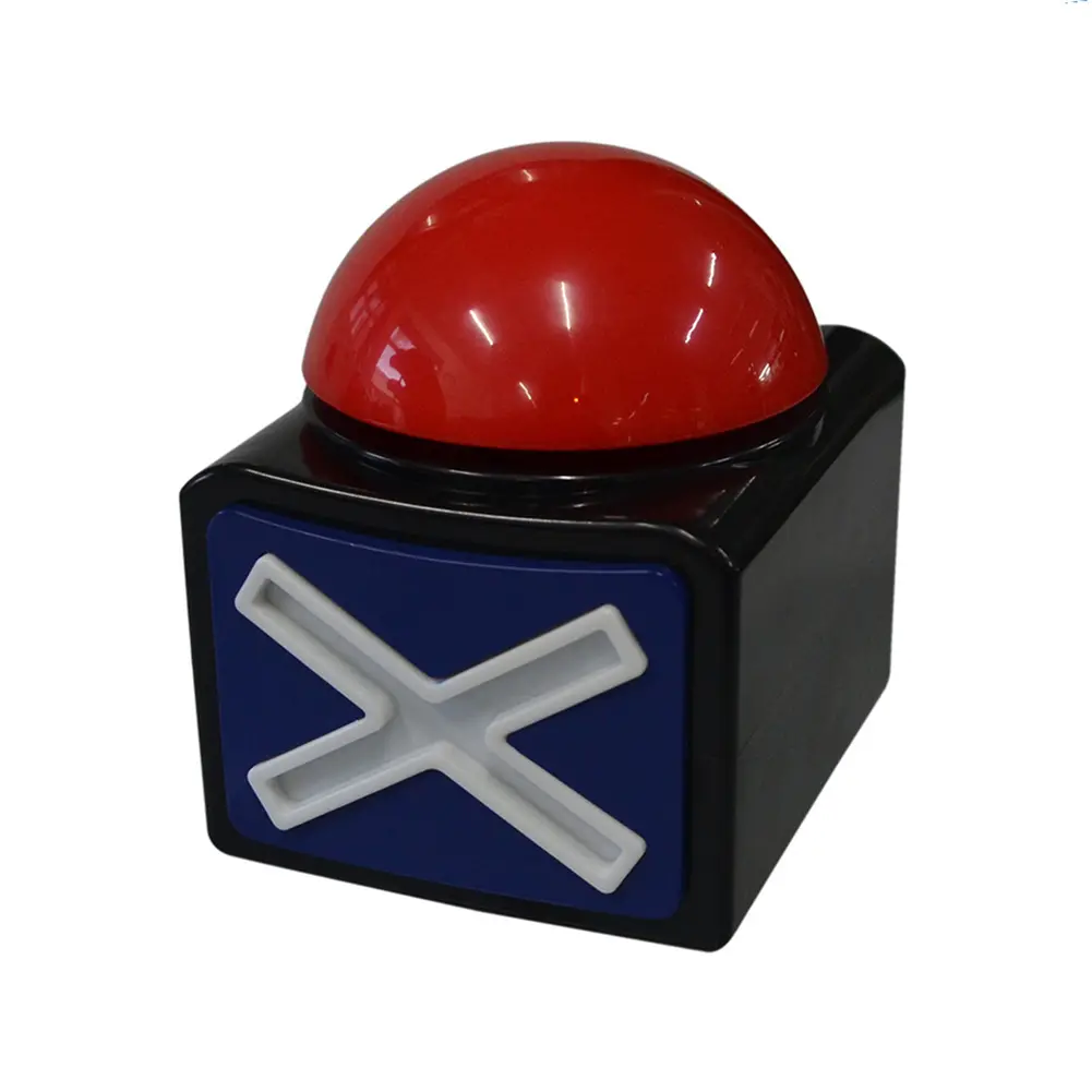 Red Alarm Sound Play Button with Sound and Light Contest Answer Button Trivia Quiz Got Talent Buzzer for Contest Answer Game