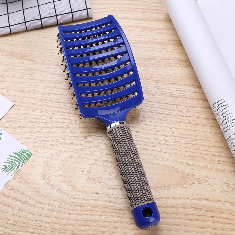 Straight Curly Hair Styling Brush Resin Bristle Scalp Massage Comb Gentle Straighten Hairdressing Styling Tools for Hair Style