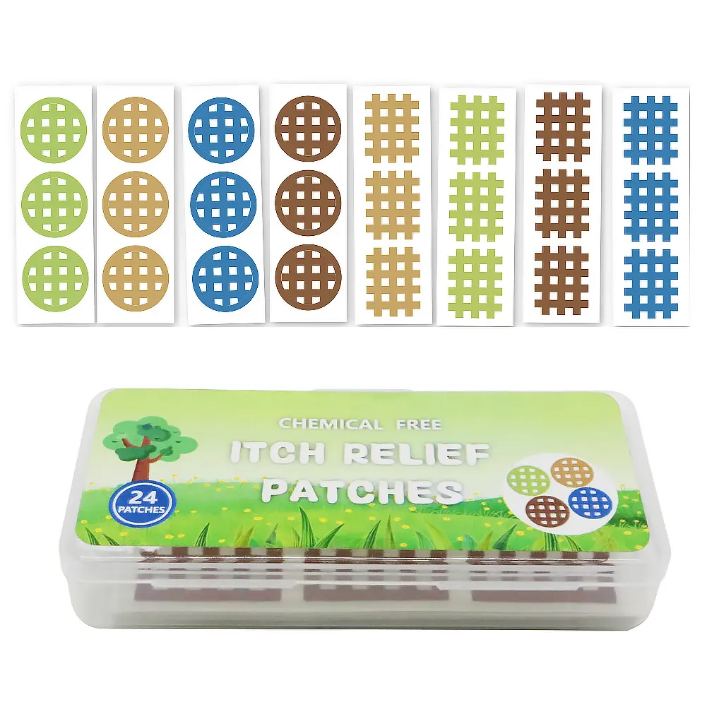 24 Patches Bug Bite Itch Relief Patch Instantly Reduce Swelling and Itching Waterproof Chemical Free Gift for Family and Friends
