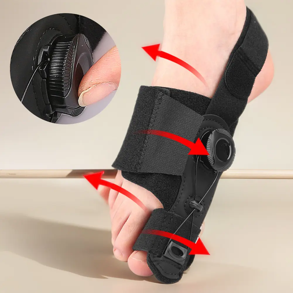 Bunion Corrector Orthopedic Bunion Splint Adjustable Big Toe Straightener Stress Relief with Anti Slip Strap for Men Women