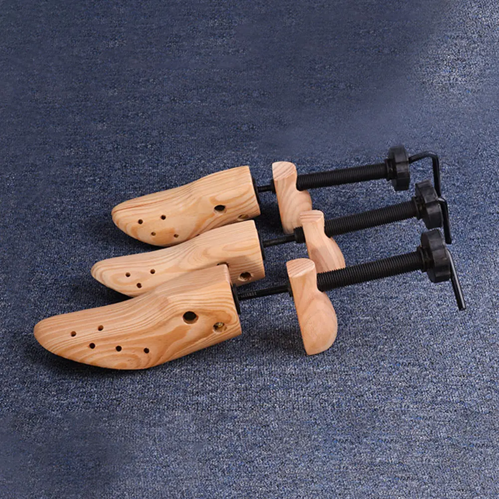 Wooden Shoe Stretcher Adjustable Length Width Boots Expander Shoe Expander Professional Shoe Extender for Mens and Womens Shoes